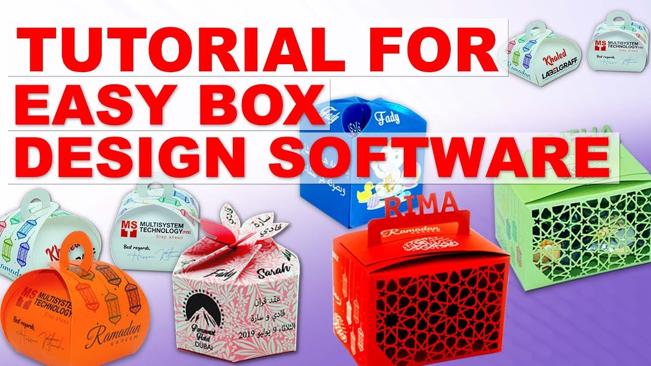Tutorial for easy box making design software with templates