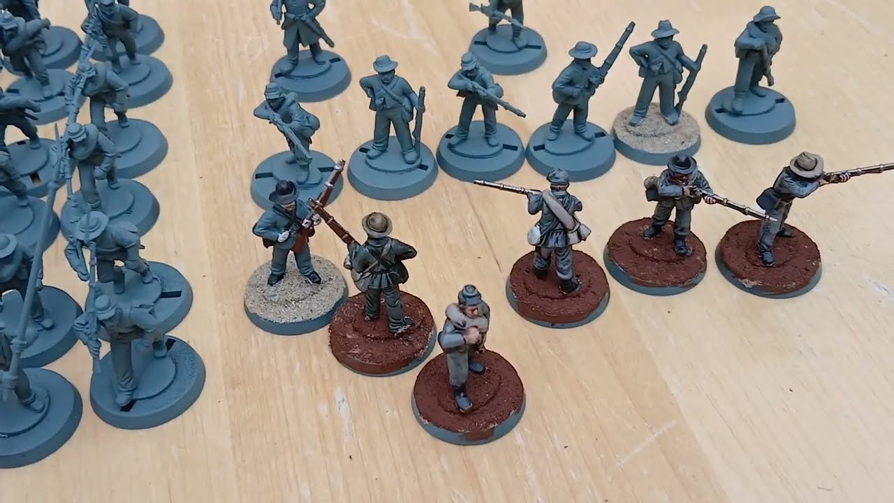 Painting 28mm ACW Confederates for Sharp Practice.