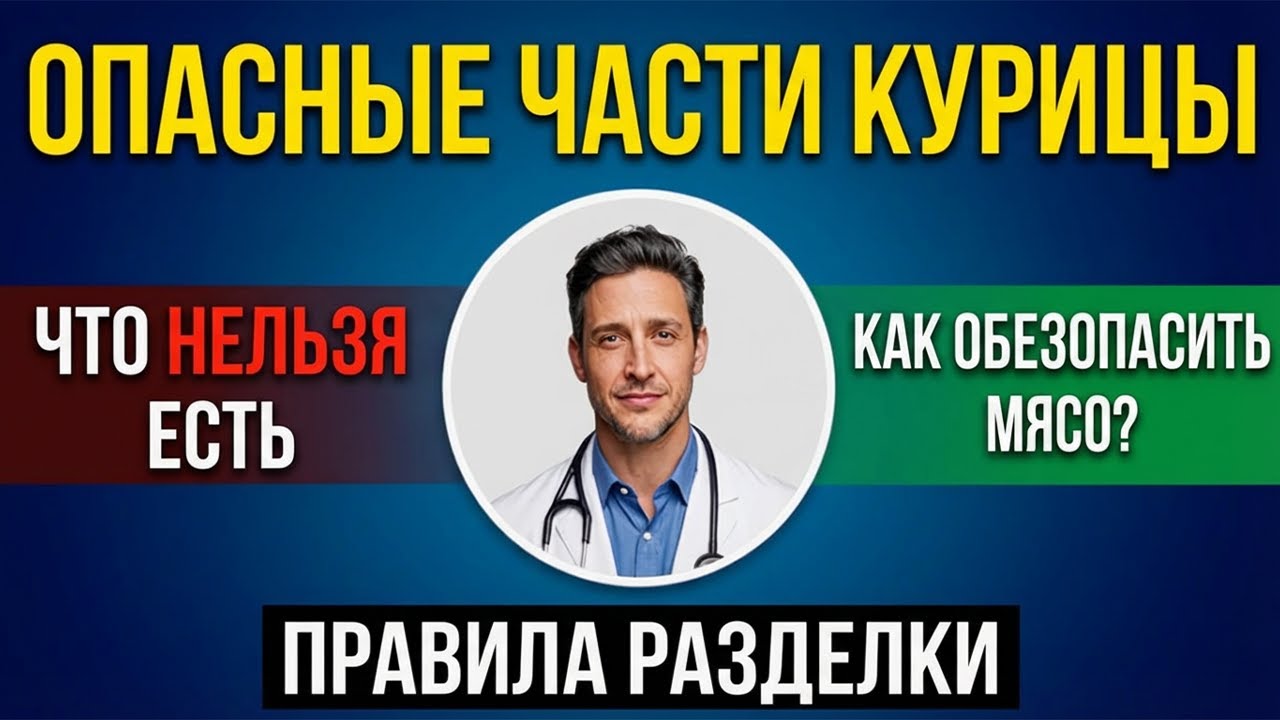 Врач-эксперт: избегайте 7 частей курицы! Они содержат опасные токсины, гормоны и металлы!