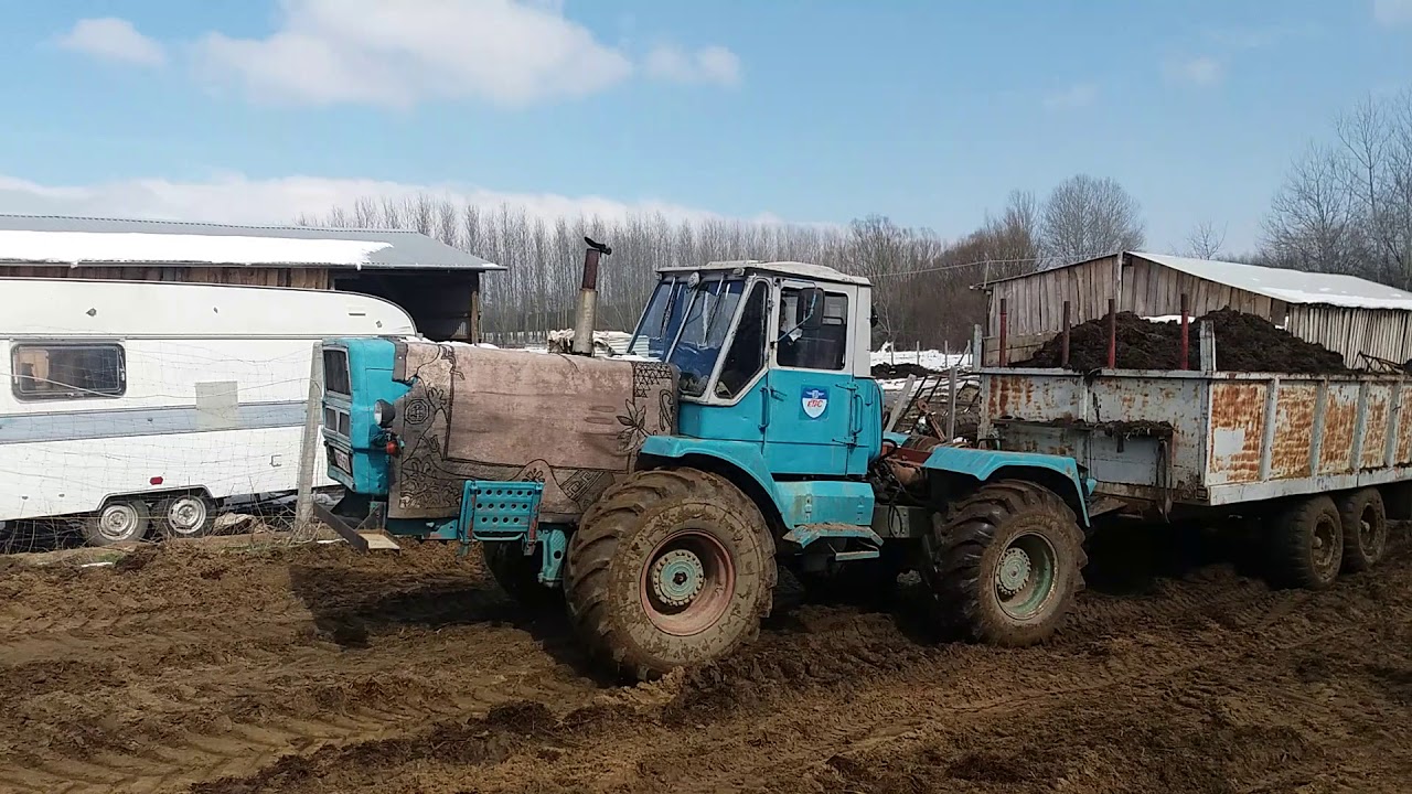 T150 trágyahordás