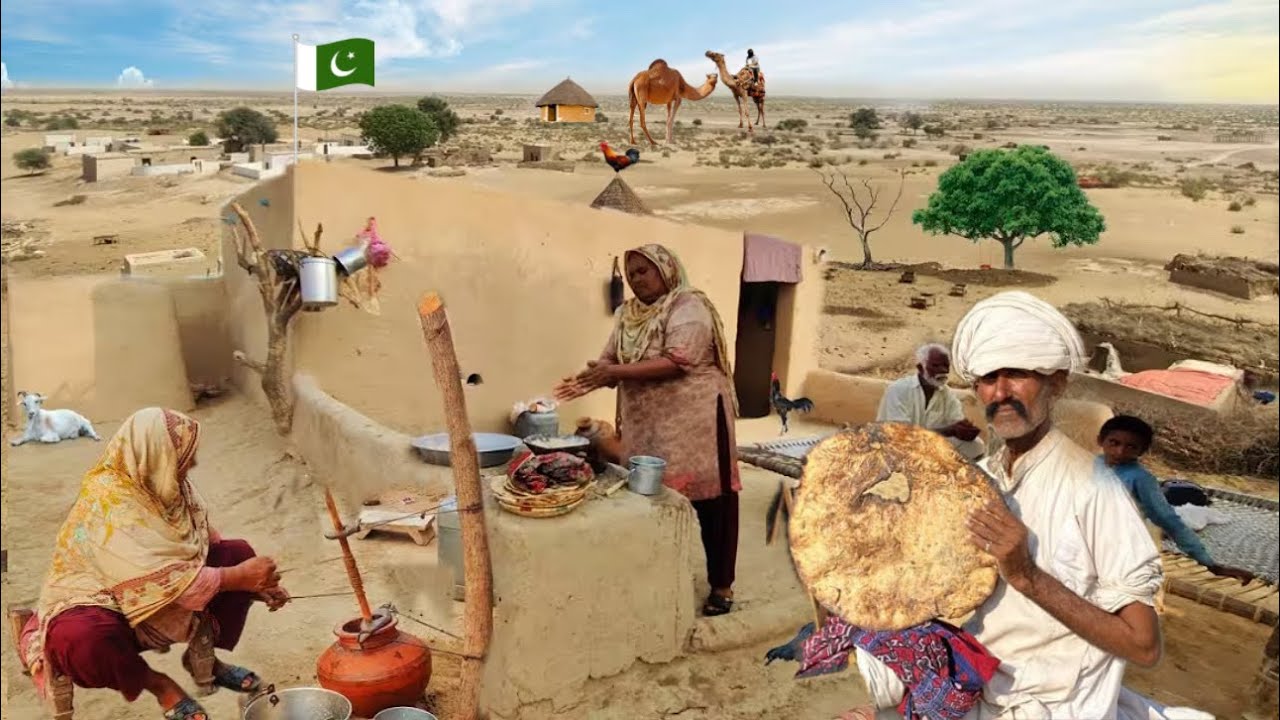 People Living in Desert Cholistan | Pakistani Village Food Cooking | Pakistan Village Life in Punjab