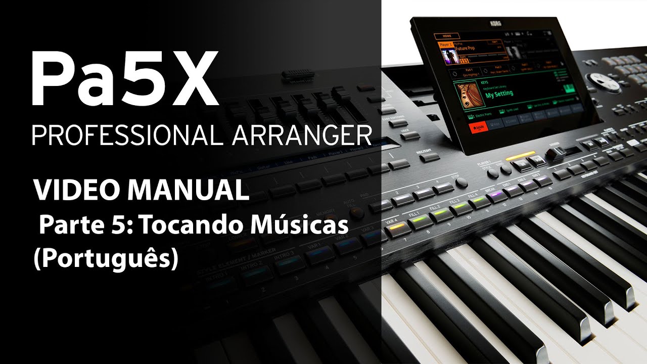 Vídeo Manual Pa5X Parte 5: Tocando Músicas (Português)