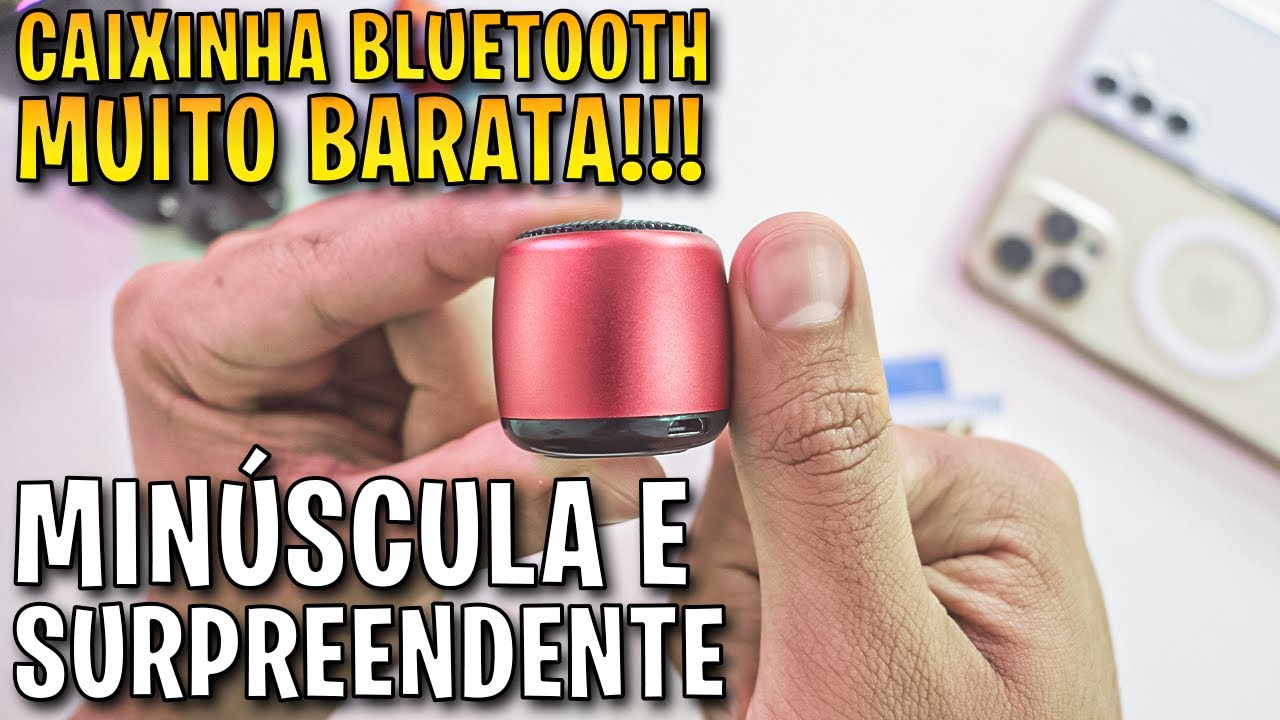 Comprei a MENOR CAIXINHA DE SOM BLUETOOTH do ALIEXPRESS 😱 M1 Mini Speaker unboxing e review