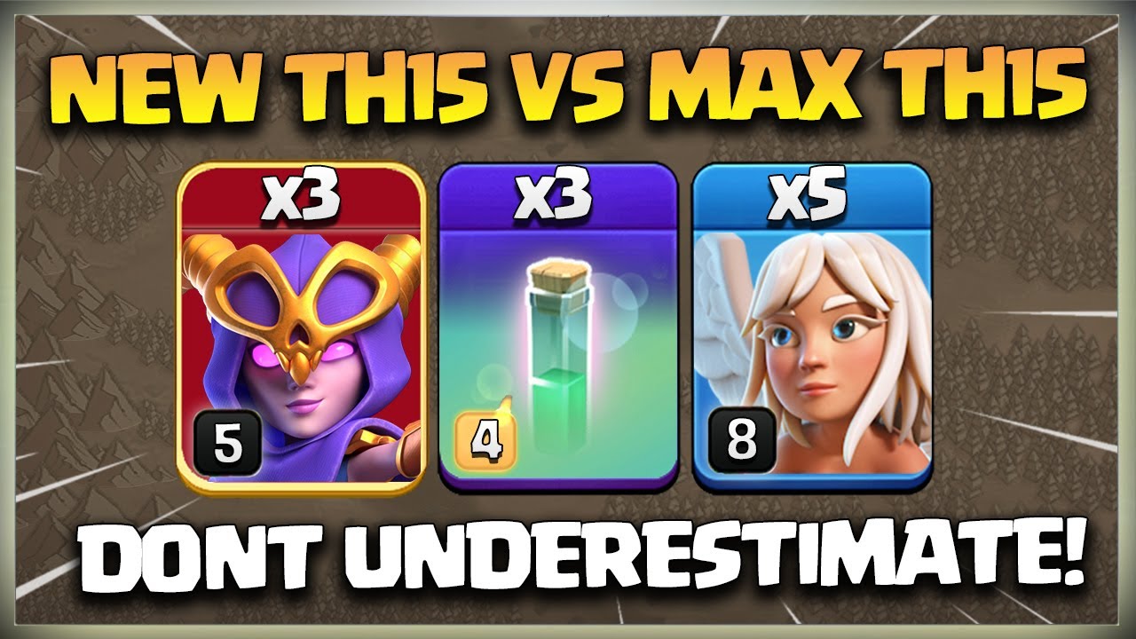 New Th15 vs Max Th15 Attack🔥Th15 Switch Attack✌Best Th15 Super Witch Attack Strategy Clash of Clans