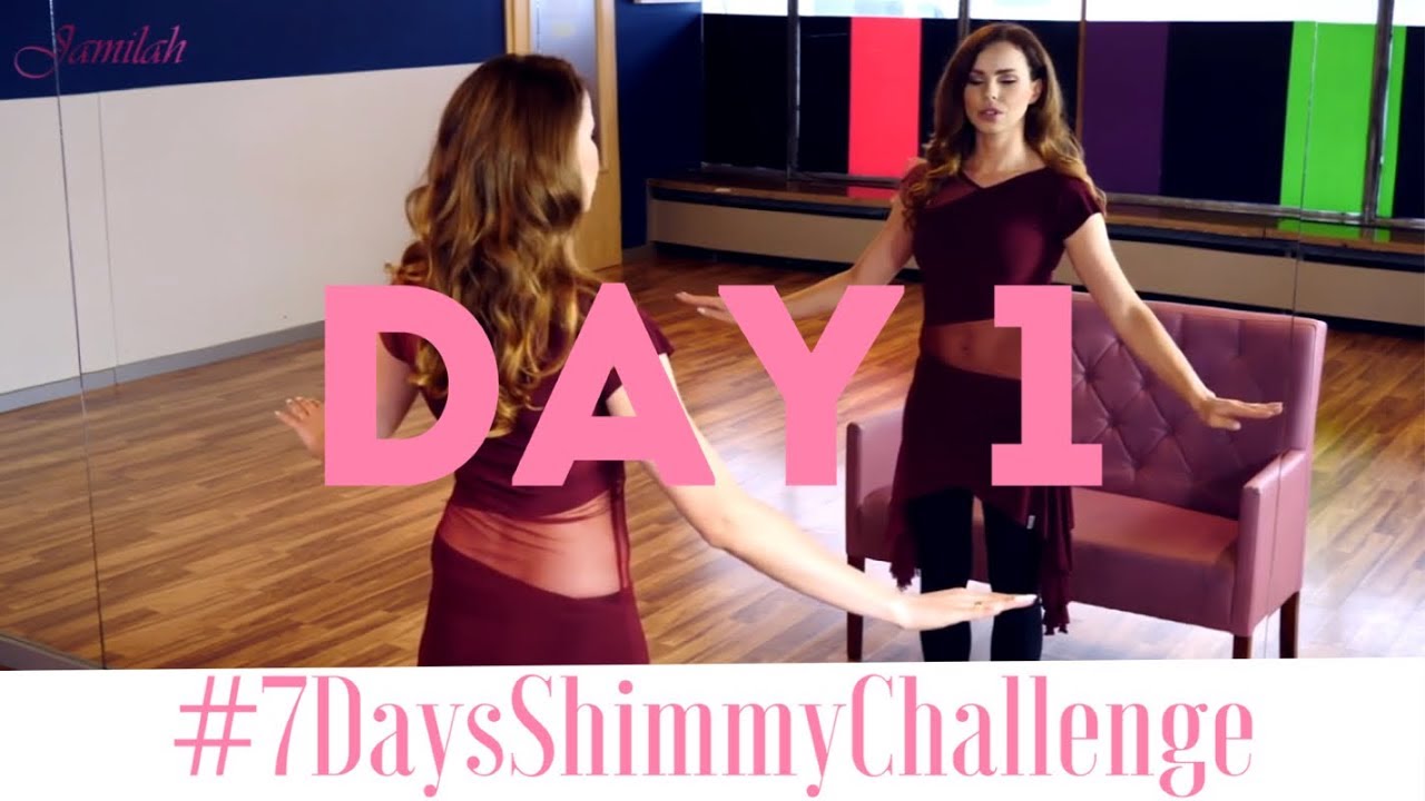 Day 1: Knee Shimmy/  #7DaysShimmyChallenge with Jamilah / Bellydance training