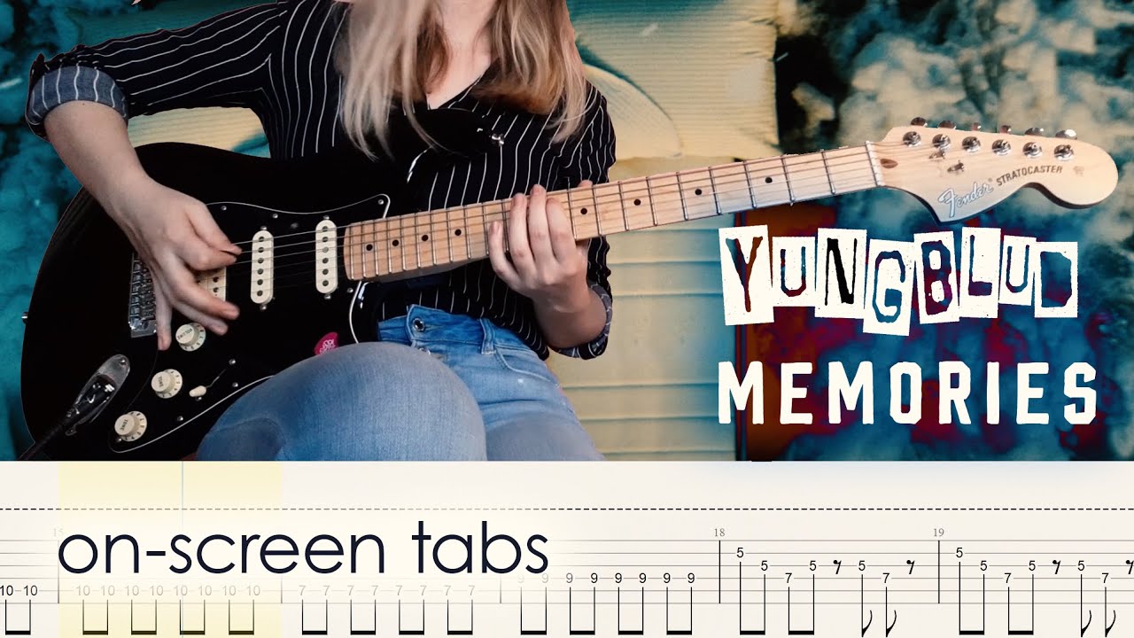 YUNGBLUD feat. WILLOW - Memories | Guitar cover w/play-along tabs + download