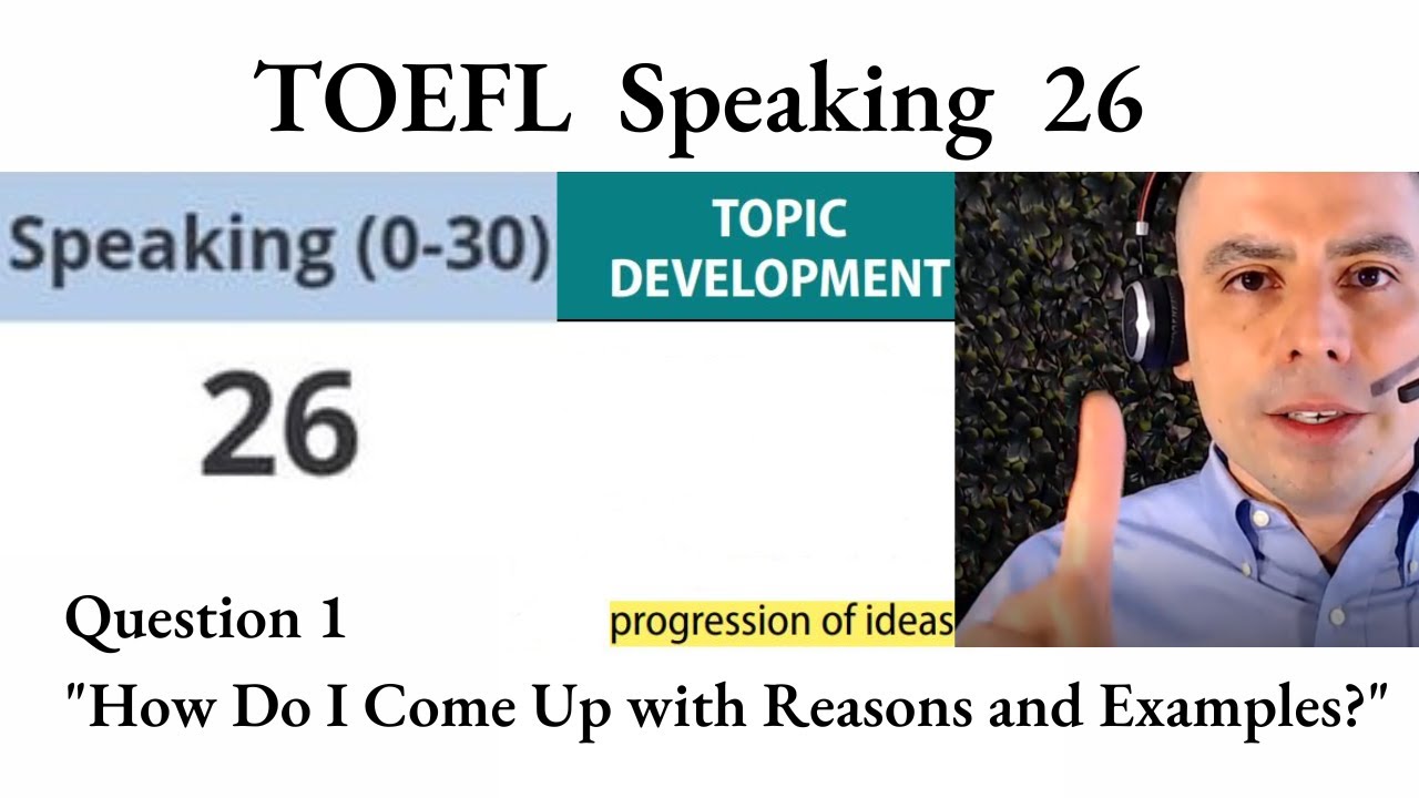 TOEFL Speaking 26 - Question 1 - 
