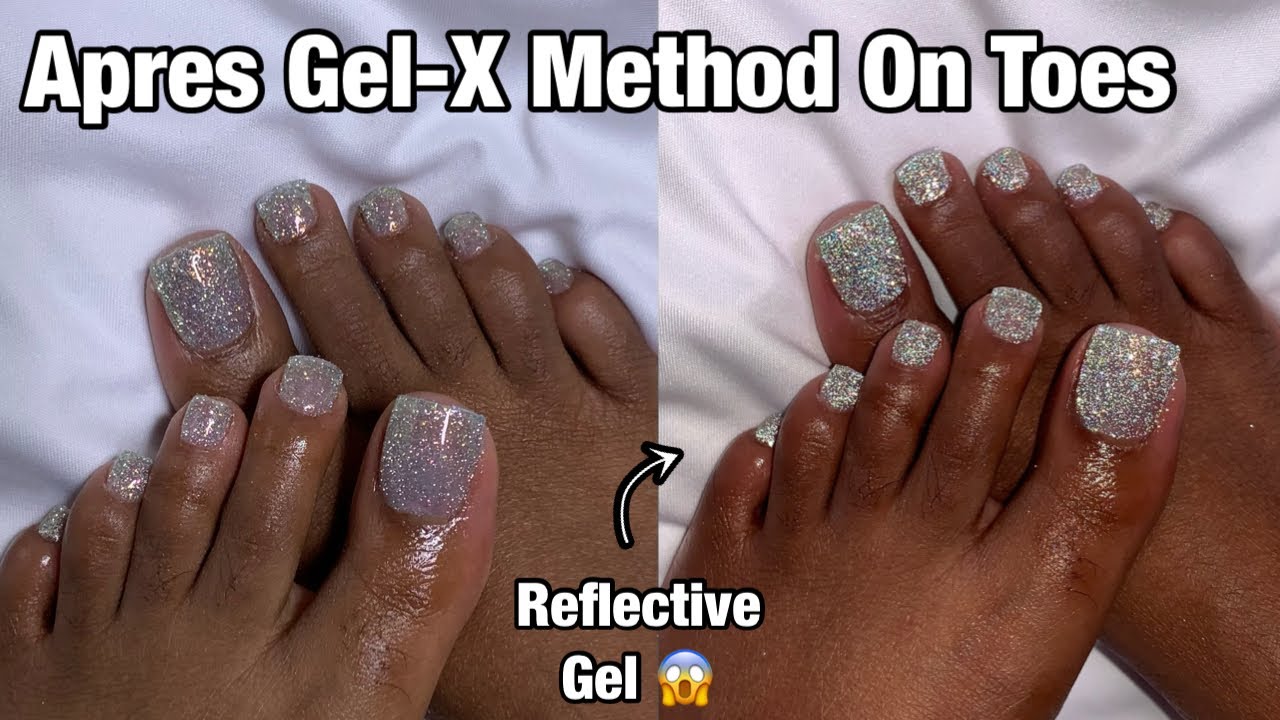 Acrylic Toes Dupe | Testing Born Pretty Reflective Gel | Una Gella Gel Polish | Gel x Method