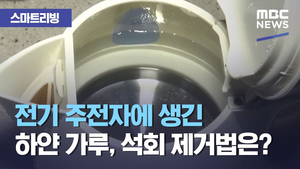 [스마트 리빙] 전기 주전자에 생긴 하얀 가루, 석회 제거법은? (2021.03.02/뉴스투데이/MBC)