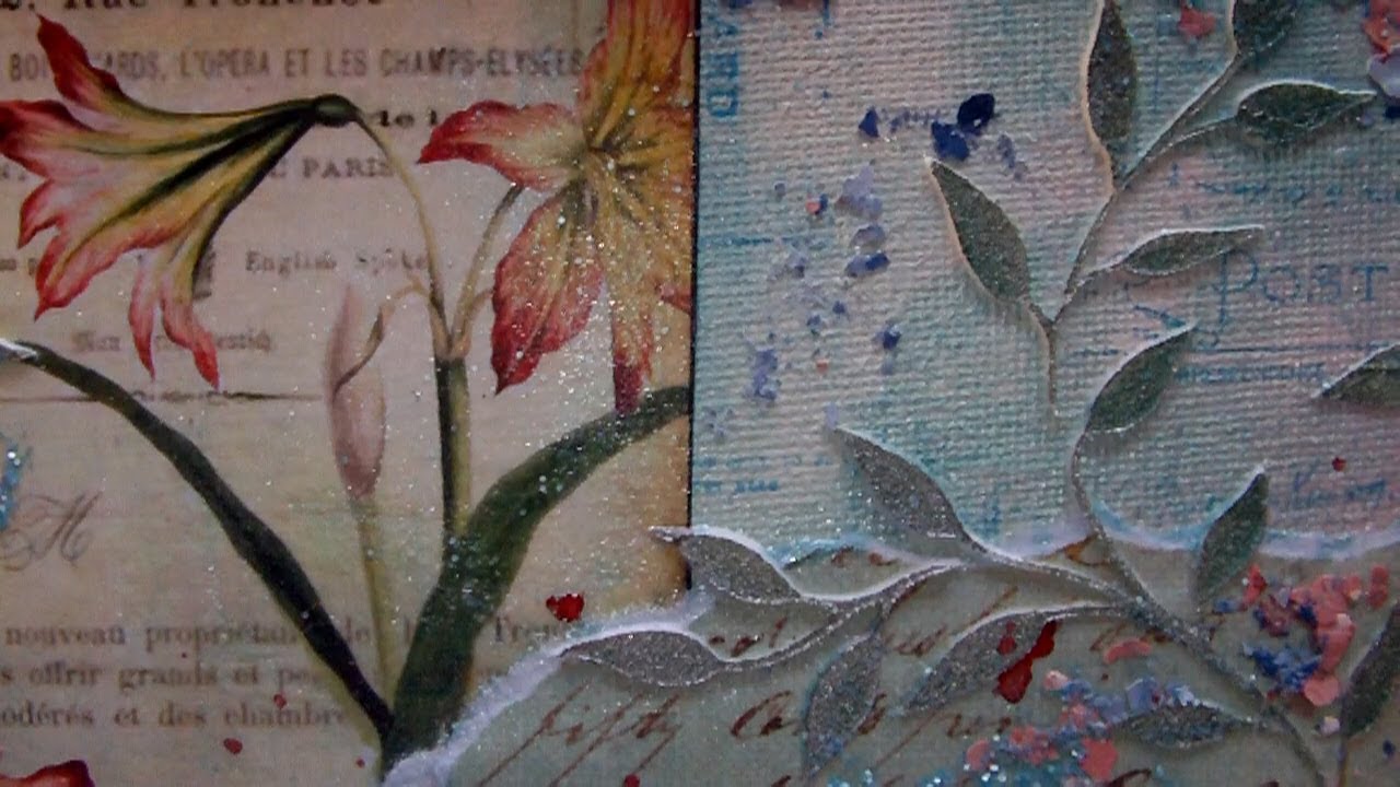 Mixed Media Art Canvas - Flora