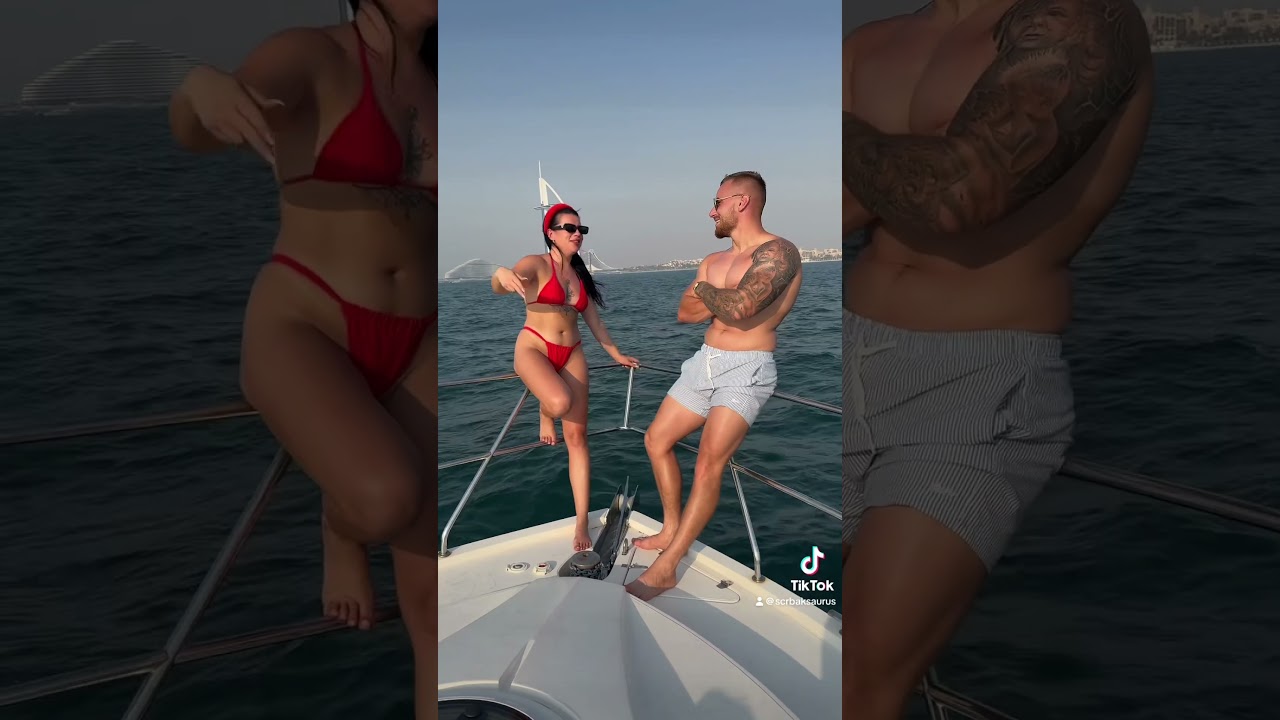 Hocete klip sa jahte?🏖️🇦🇪 #saurusgang #scrbaksaurus #family