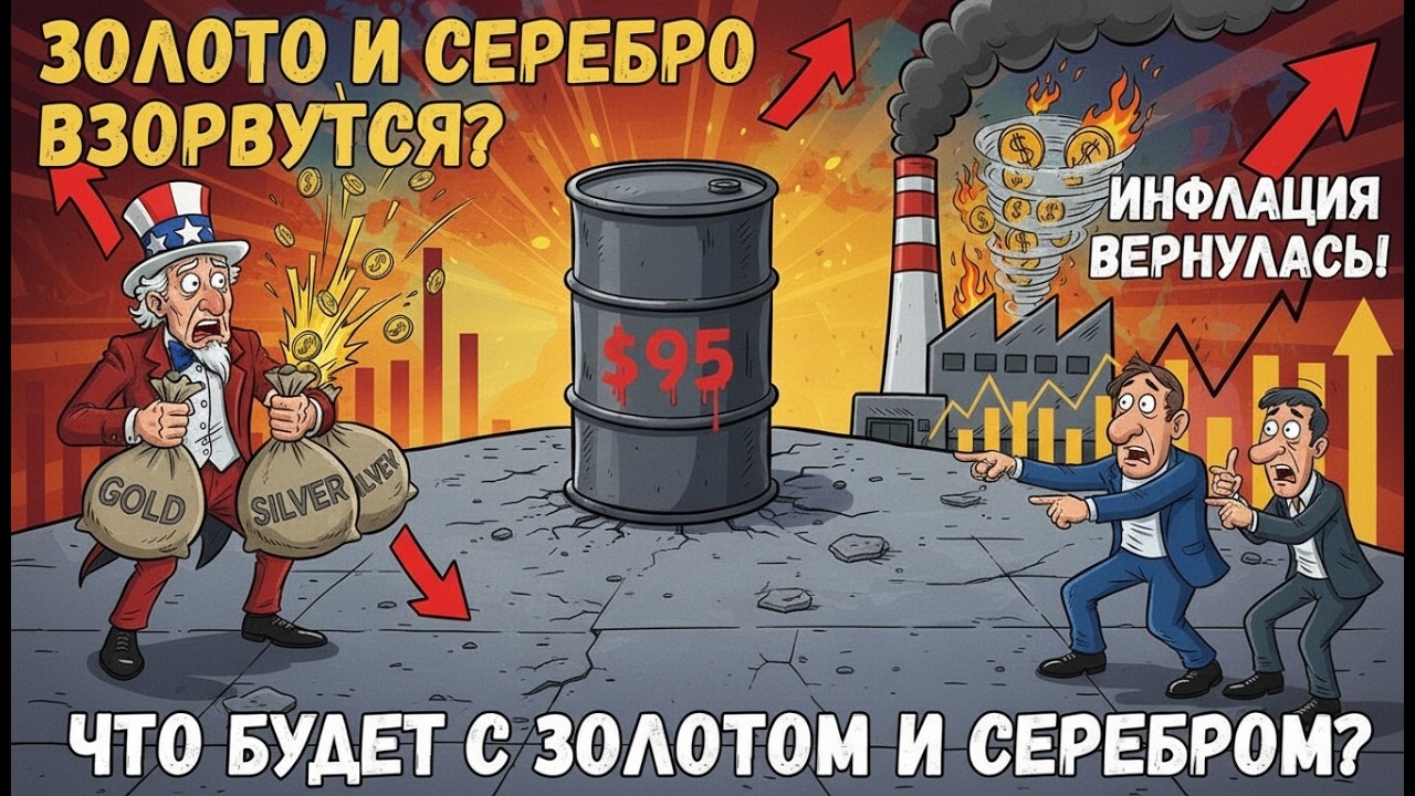 Нефть дорожает, инфляция возвращается — что будет с золотом и серебром дальше?