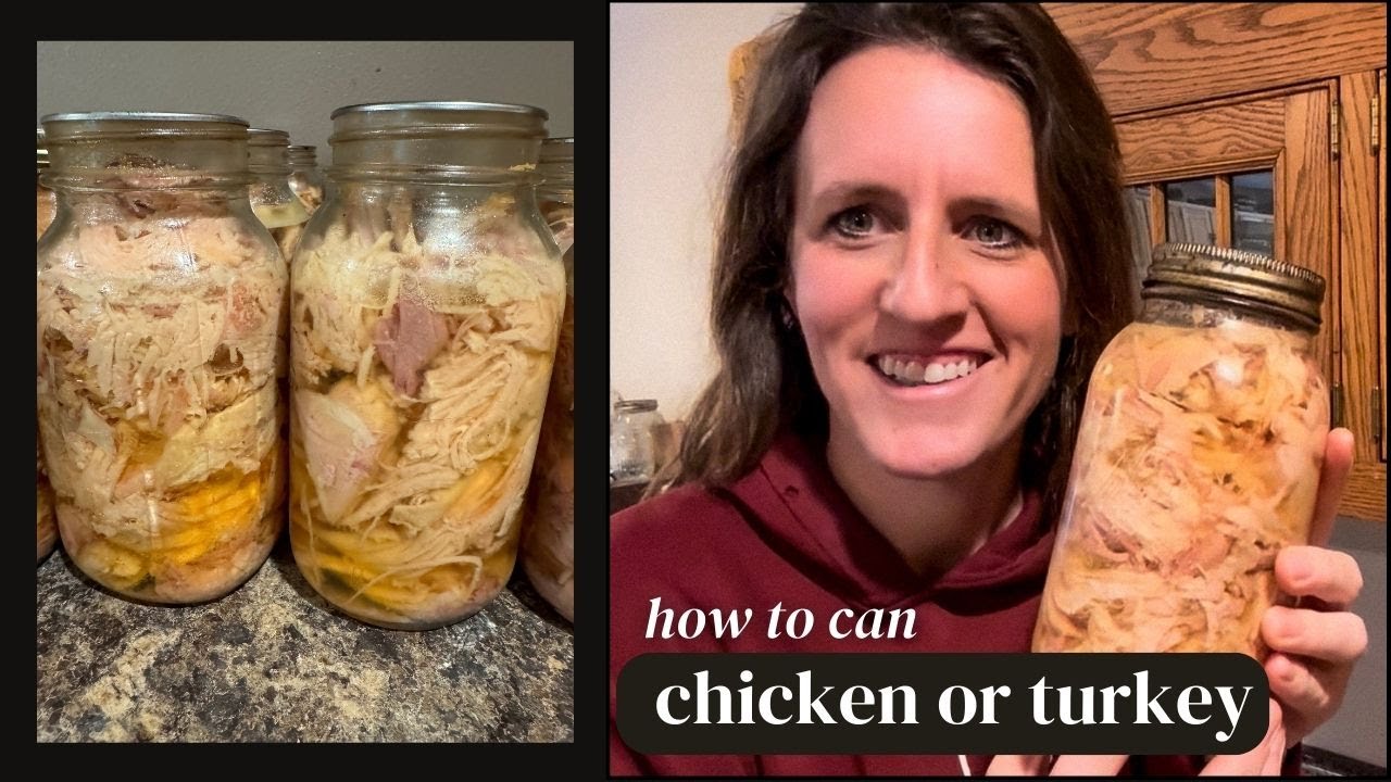 How To Can Chicken Or Turkey || Homestead Pantry Restock || How To Can Meat For Long Term Storage
