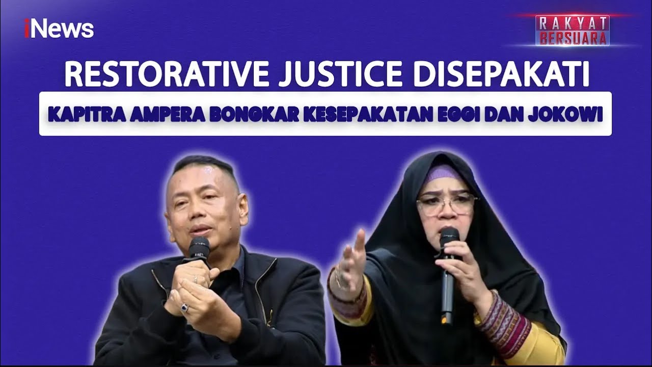 Jalan Damai Terbuka, Kapitra Ampera Sebut Eggi dan Jokowi Sepakat Restorative Justice