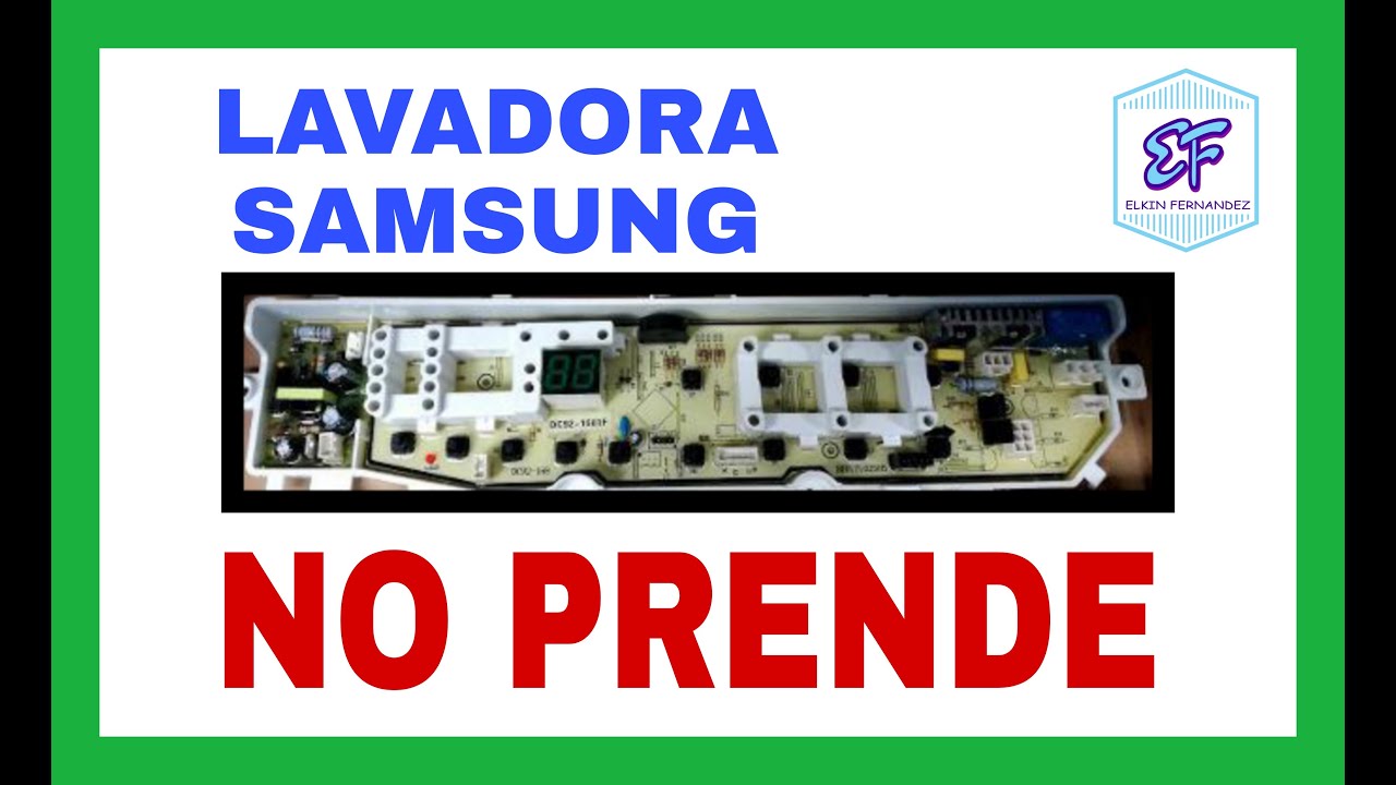 ✅ NO PRENDE LAVADORA SAMSUNG WOBBLE