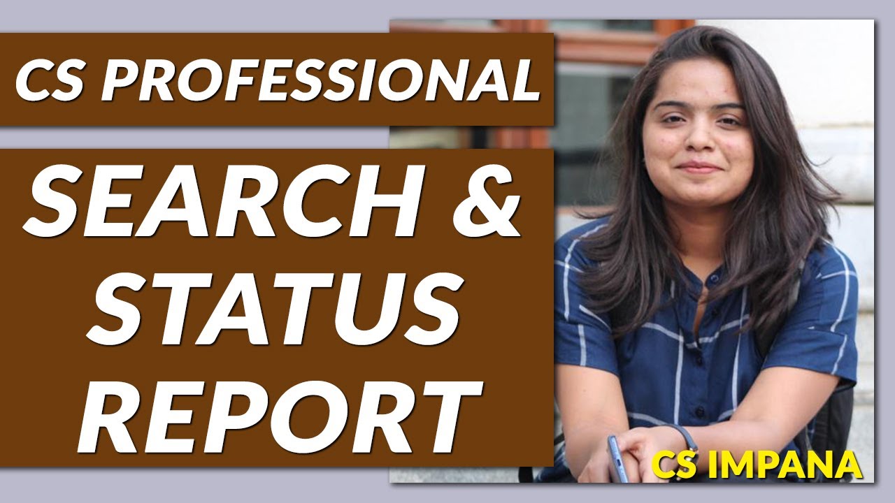 CS Professional | Secretarial Audit Compliance Management & DD: Search & Status Report