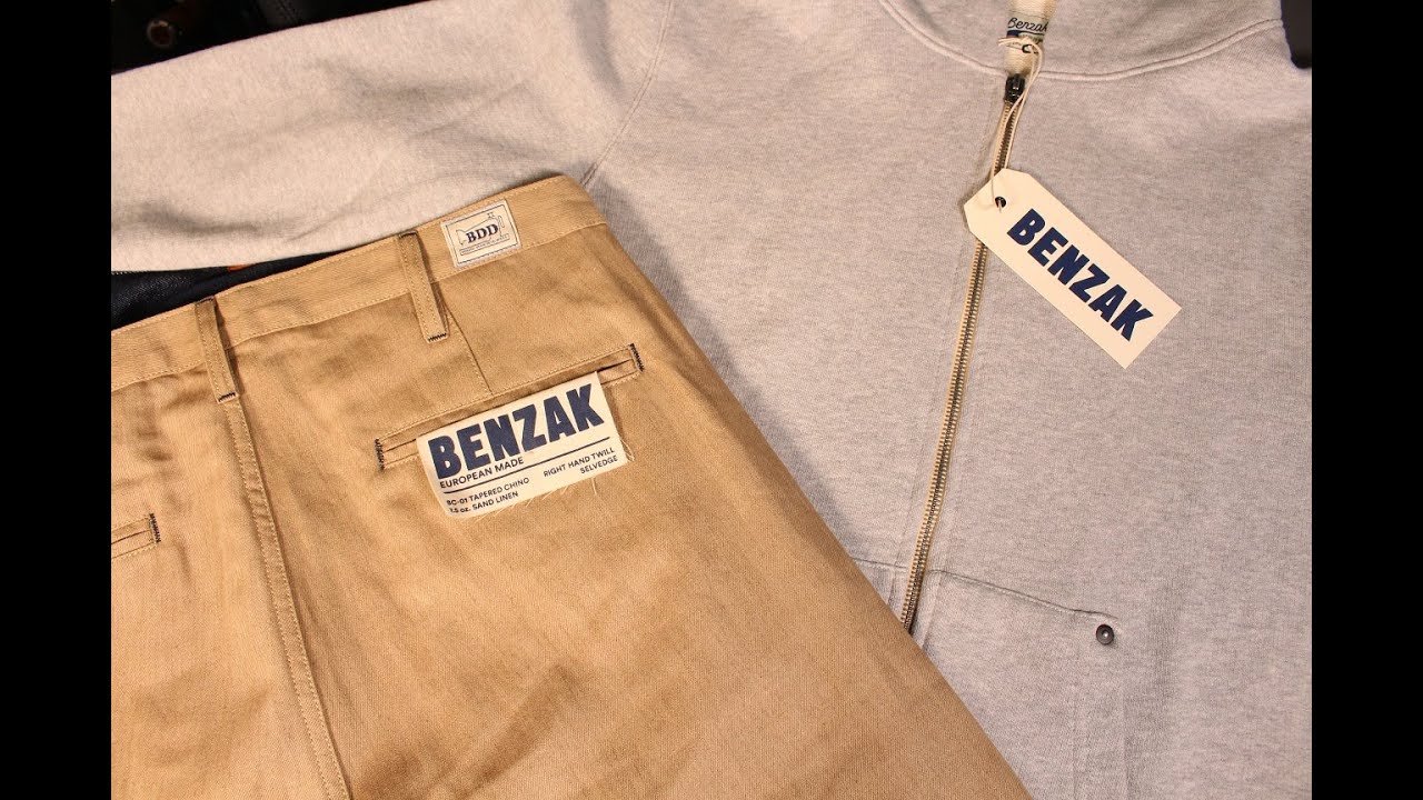 European Design: BENZAK BC-01 Selvedge Chino & BS-04 Heavyweight Hoodie