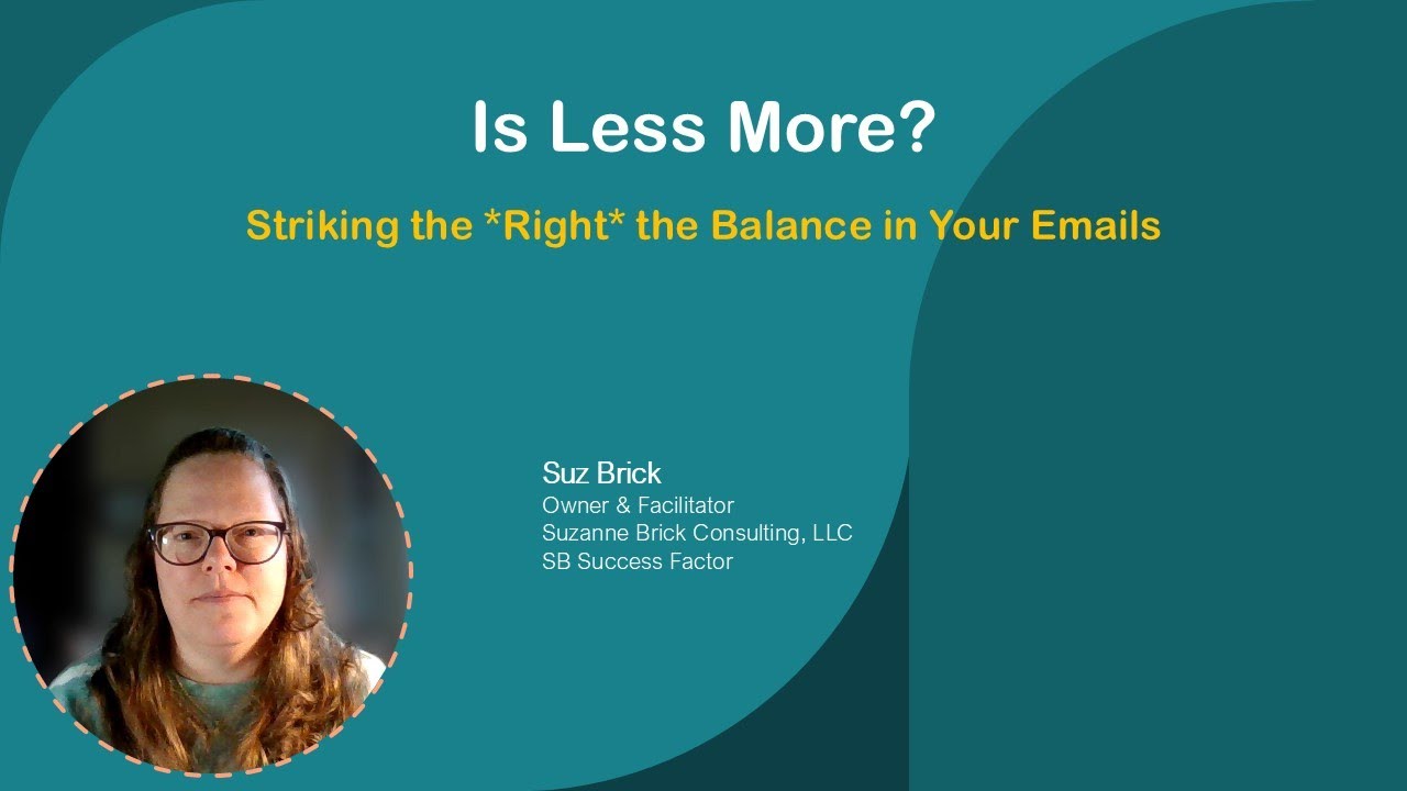 The Email Experiment: Is Less More? Striking the Right the Balance in Your Emails |SB Success Factor