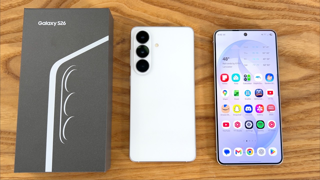 Распаковка и первые впечатления от Samsung Galaxy S26!