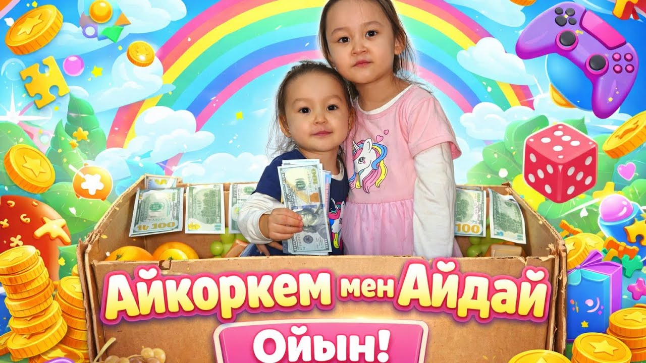 АЙКӨРКЕМ МЕН АЙДАЙ | КӨҢІЛДІ ОЙЫНДАР🥰