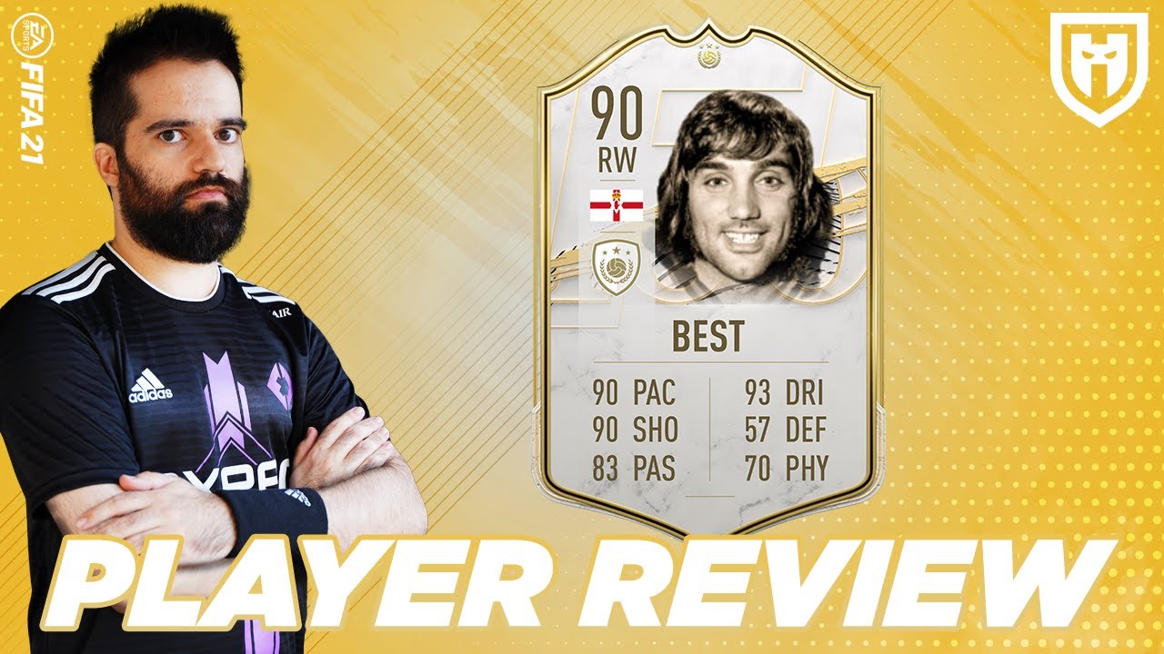 GEORGE BEST 90 *GAMEPLAY* /// FIFA 21 PLAYER REVIEW