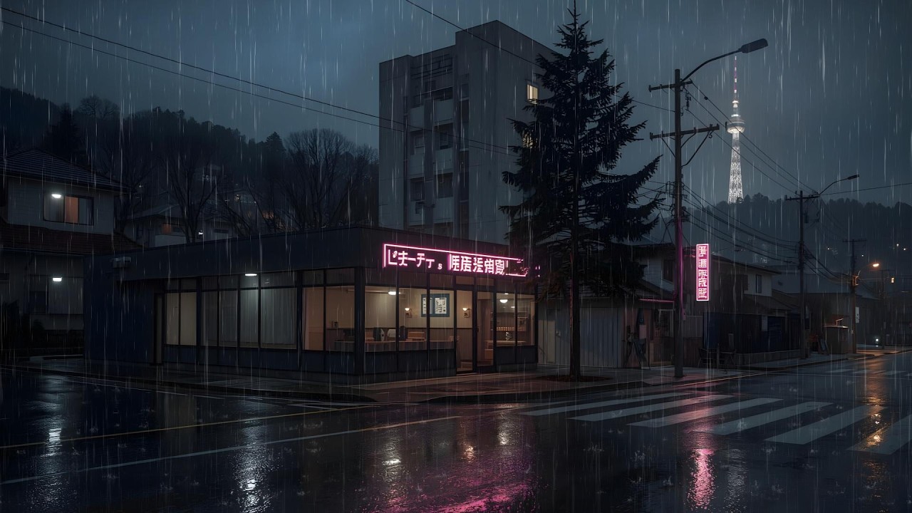 Midnight Rain Anime Vibes ☔ Cozy Chill for Calm Nights