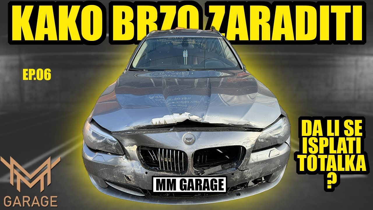 KAKO ZARADITI PREPRODAJOM AUTA ep.6 : BMW 520 F-11 / popravka havarije
