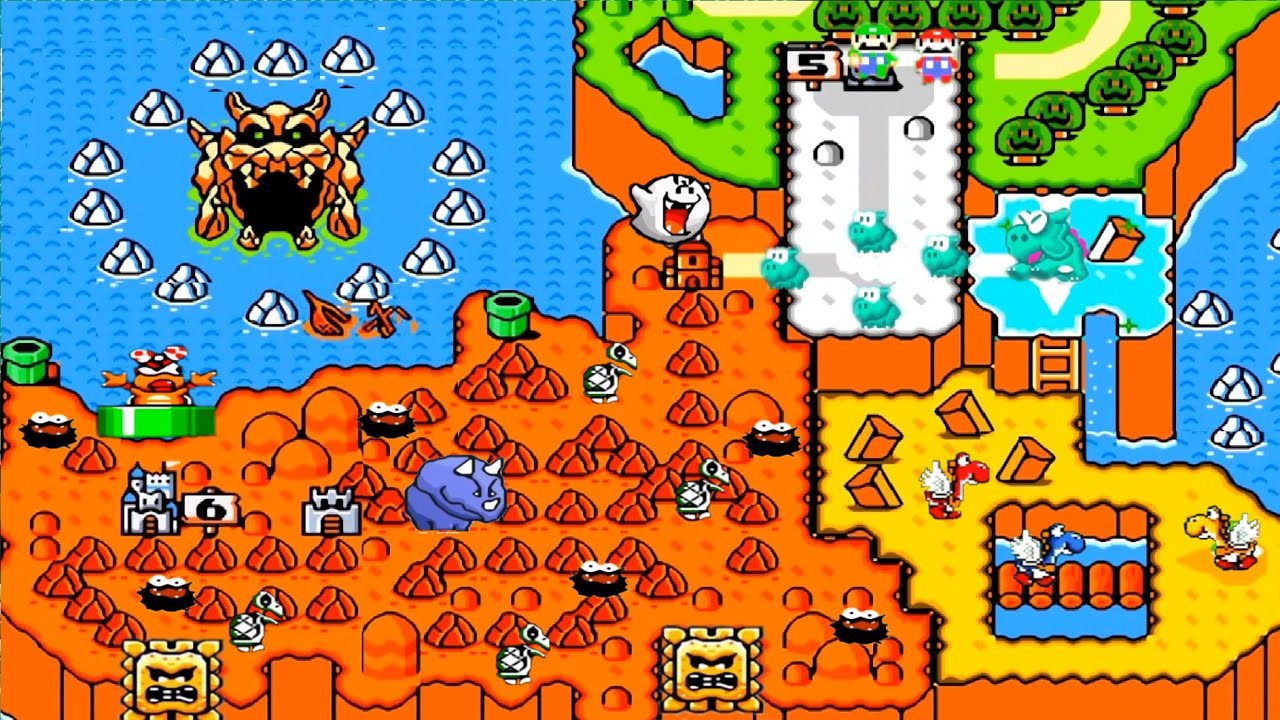 Super Mario World Remastered HD: World 6: Chocolate Island