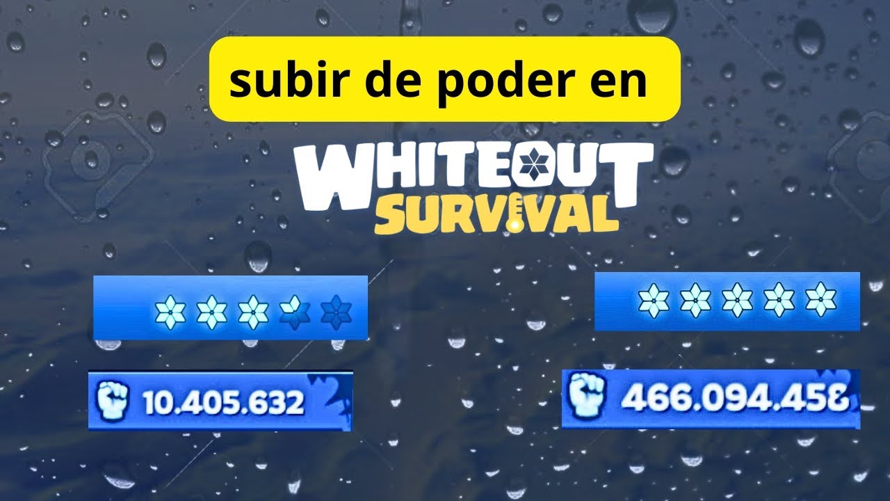 Whiteout Survival Español Como Subir de poder ?