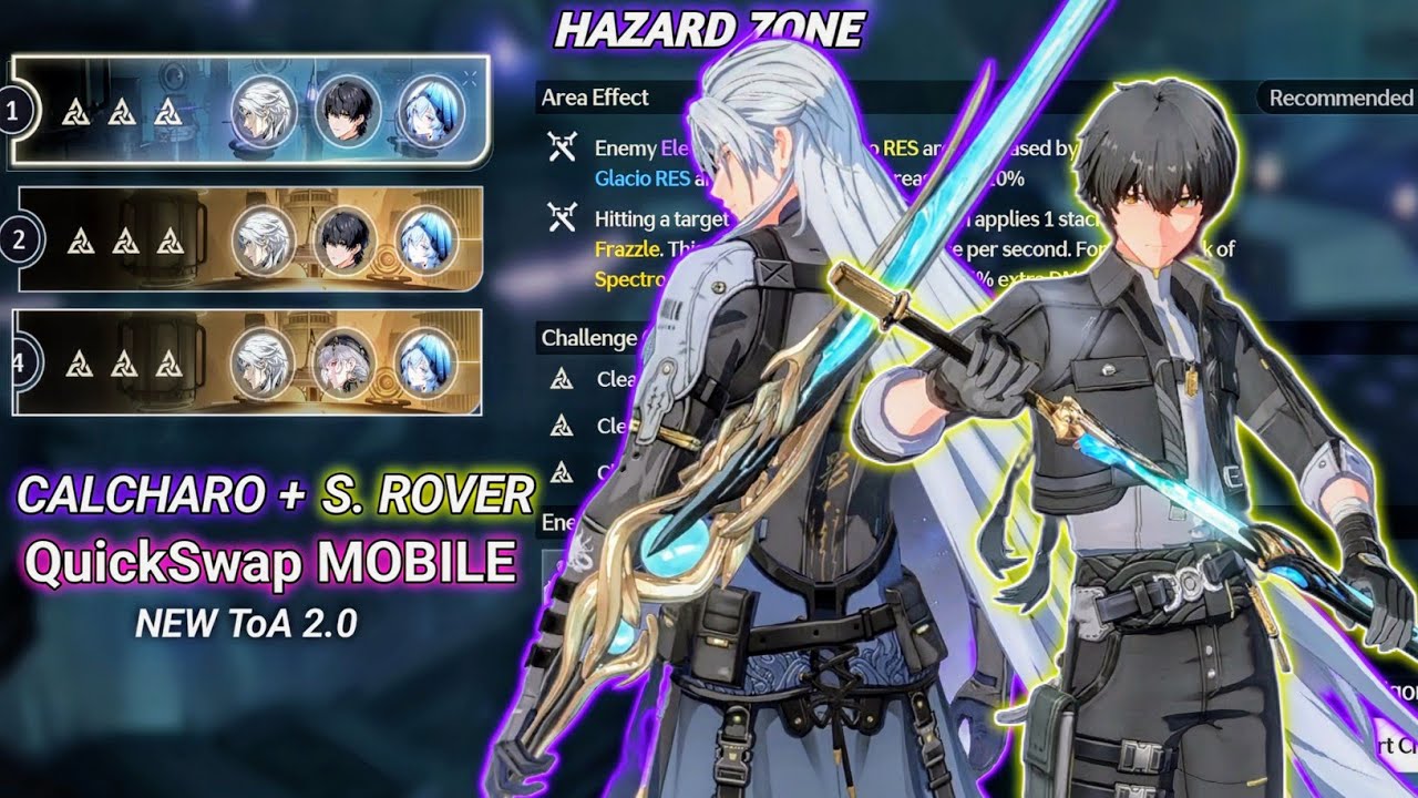 CALCHARO + SPECTRO ROVER (Hazard Zone) Wuthering Waves MOBILE - Tower of Adversity ToA-2.0 [30/30]