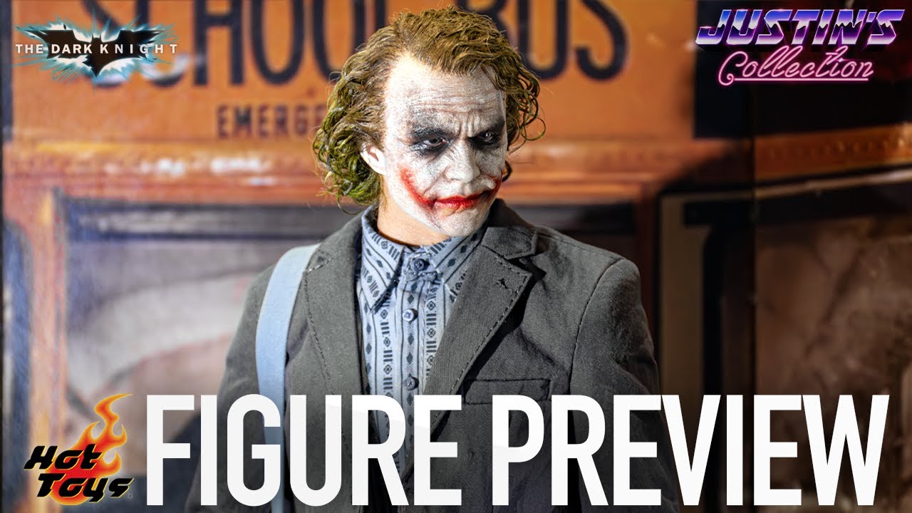 Hot Toys Джокер, грабитель банков, мастеровой, темный рыцарь — предварительный просмотр фигурки, ...