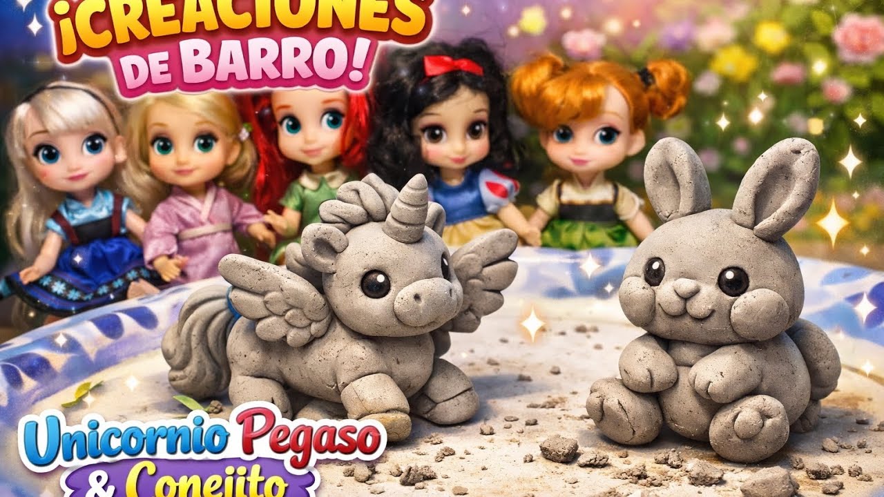 🌈 Clay Animals Fantasy 🦄 #ClayArt #Unicorn #FYP 🦄