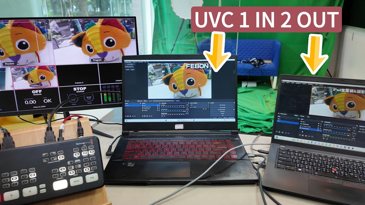 ATEM Mini Pro USB-C Hack: One USB-C Port, Two Laptops? UVC splitter?!