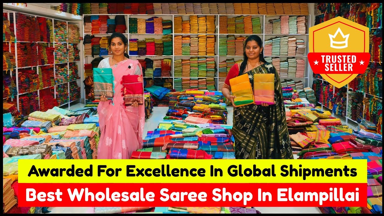 ➡️💥 Best Wholesale Saree Shop In Elampillai Sri Kamatchi Silks Elampillai | Priya just know fashion