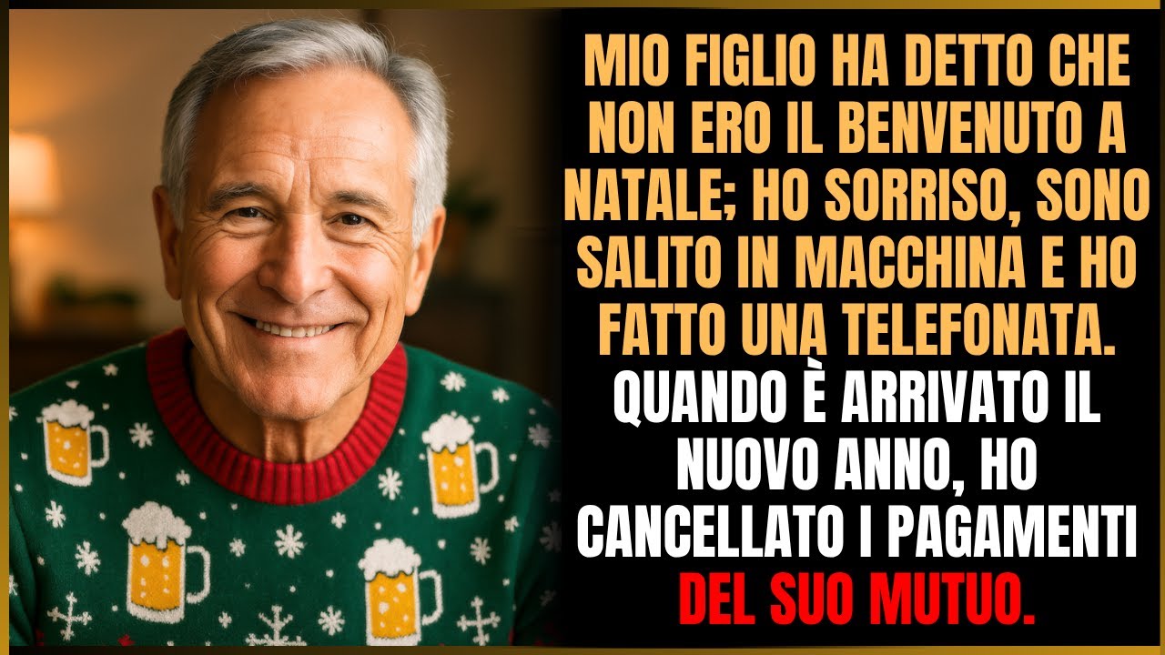 Quando mio figlio ha detto che non mi aspettava a Natale, ho sospeso il pagamento del mutuo.