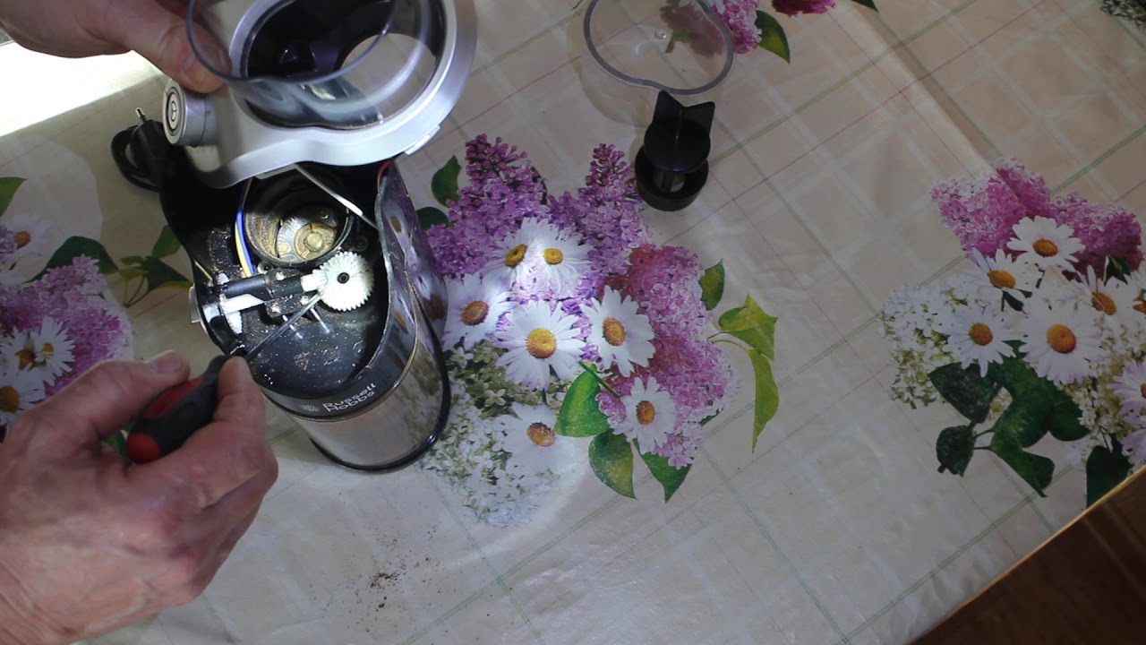 Регулировка степени помола на кофемолке Russell Hobbs 23120-56
