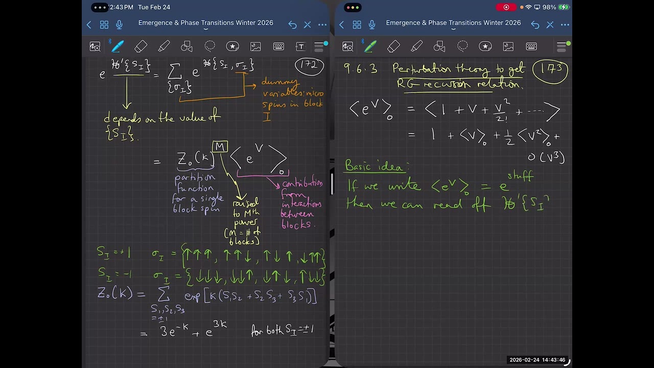Emergence and Phase Transitions Lecture 15 Feb 24 2026