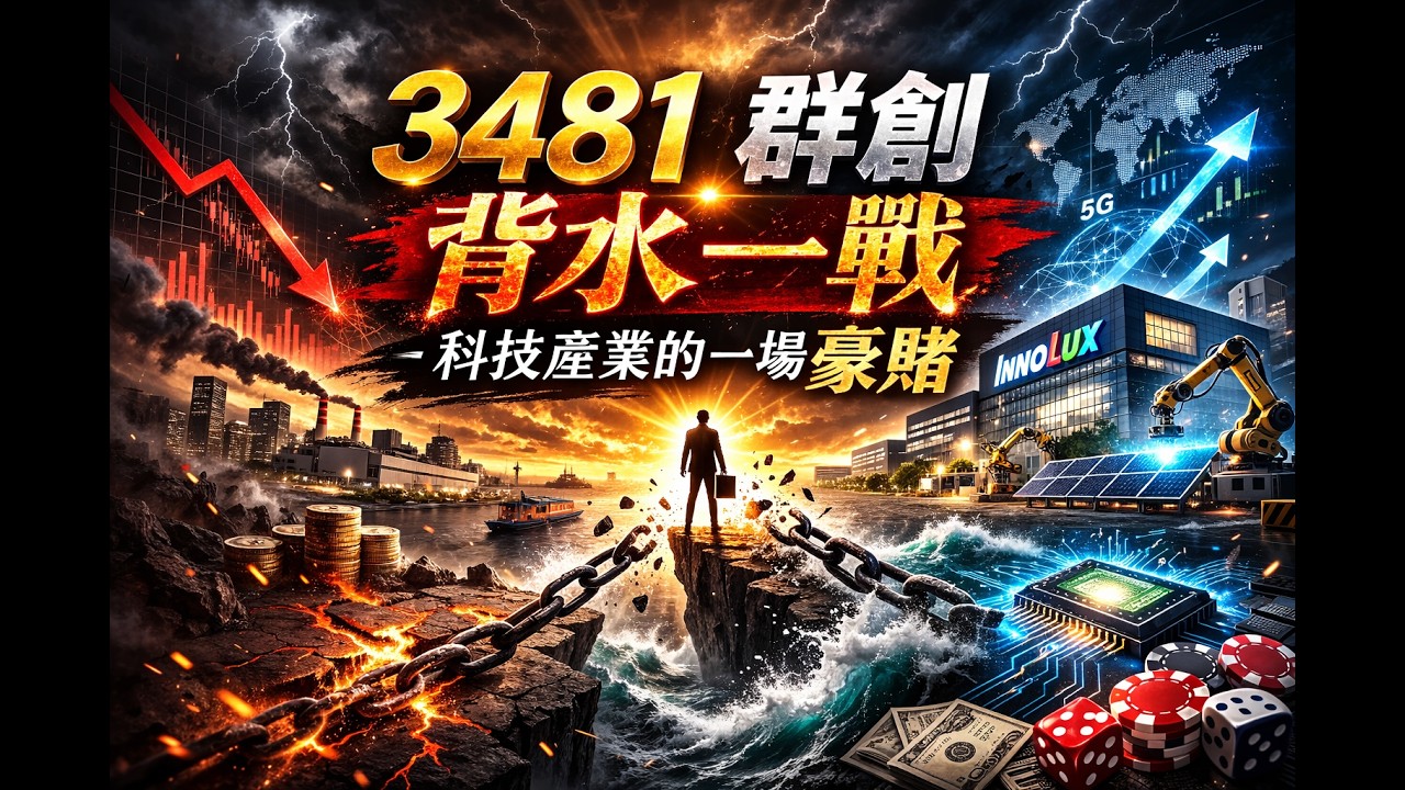 3481 群創背水一戰：科技產業的一場豪賭，面板巨頭能否翻身？ #群創