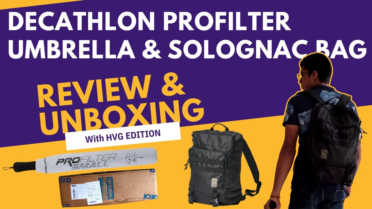 Unboxing Decathlon ProFilter Umbrella | SOLOGNAC Wildlife Bag 20L
