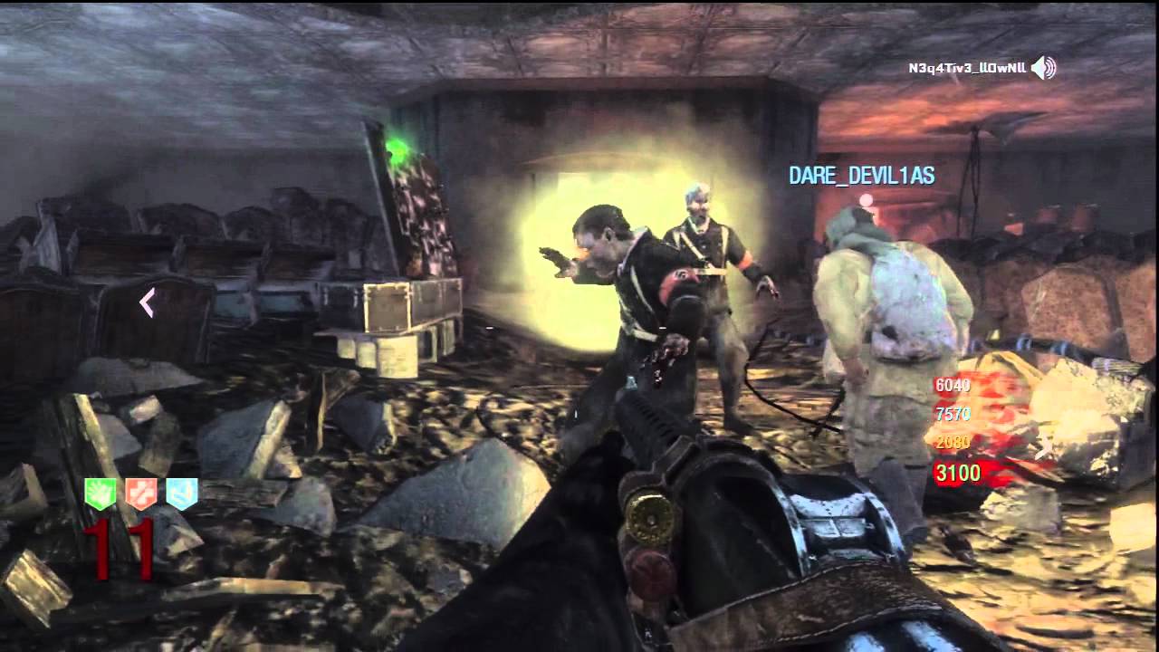 Black Ops zombies gameplay KINO DER TOTEN (HD PVR TEST 3)