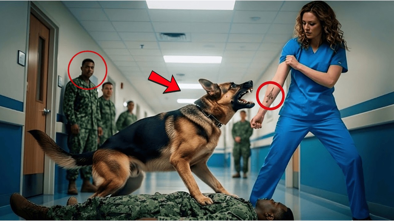 Pies K9 nie pozwala nikomu zbliżyć się do rannego SEAL, aż pielęgniarka pokazuje tatuaż jednostki