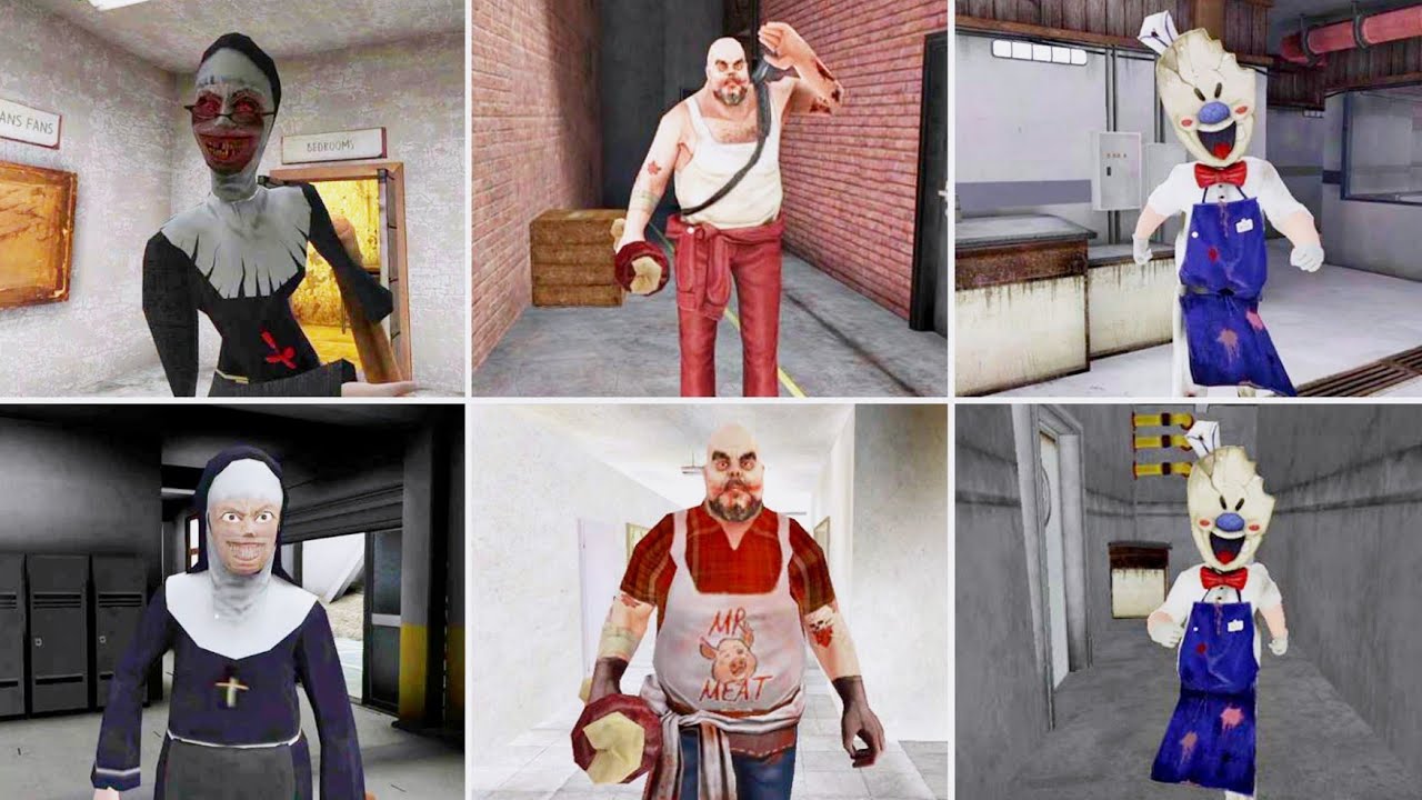 Keplerians Games Orignal Vs Fanmade Games | Evil Nun 3 Vs Mr Meat 3 Vs Ice Scream 8