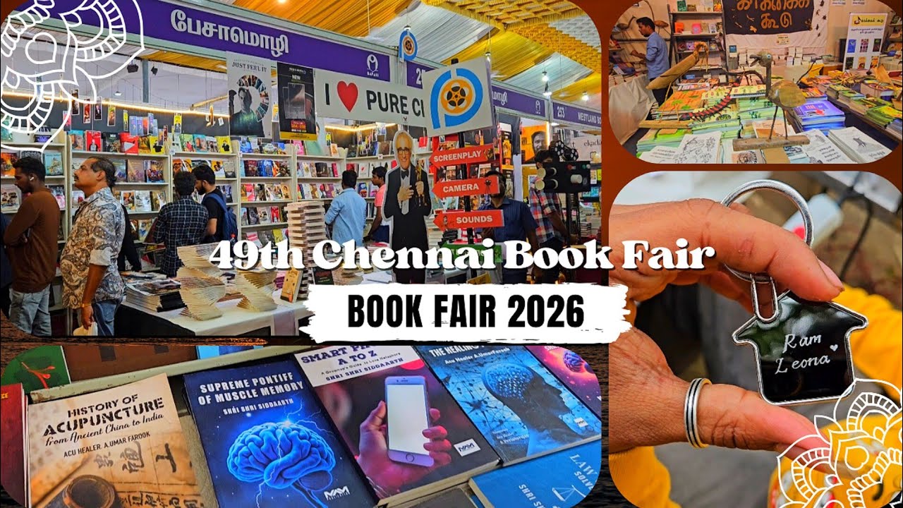 Chennai book fair 2026 Part-1🫧| Chennai Book Festival | Book Exhibition | Book Fair Vlog 2026💥