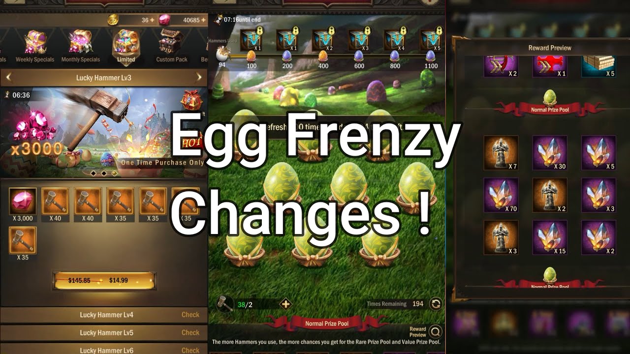 War and order ! : Egg frenzy changed !