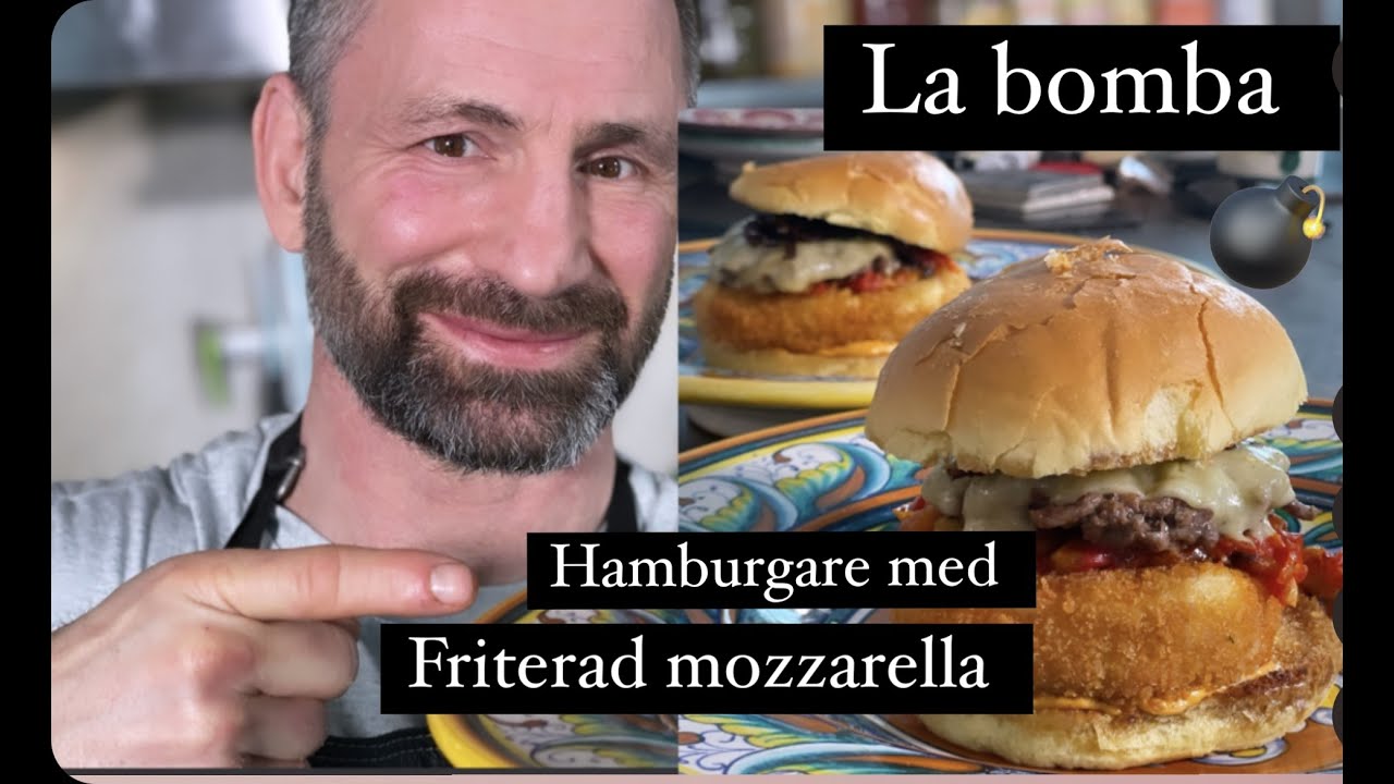 La bomba: Hamburgare med friterad mozzarella