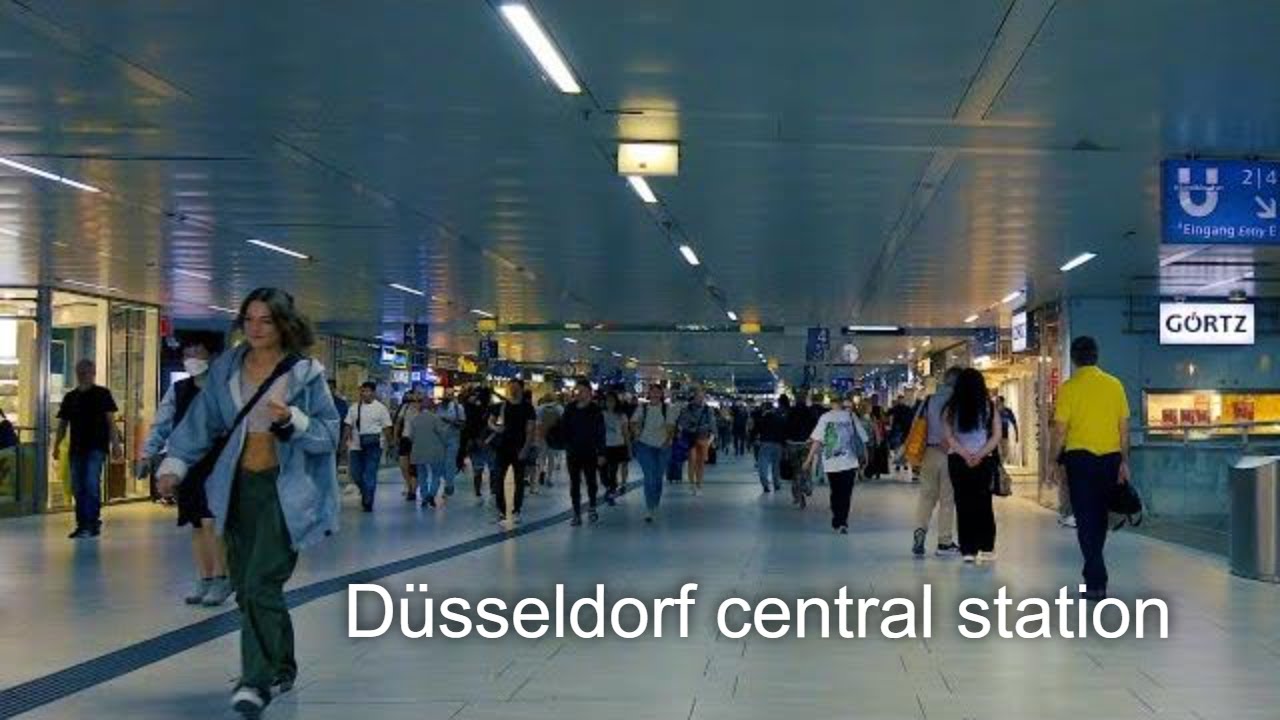 Düsseldorf Train Station Tour, Germany, Summer 2022