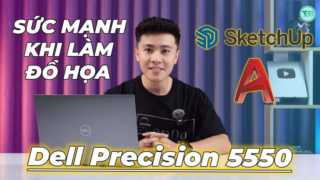 Test Hiệu Năng Dell Precision 5550 làm đồ hoạ Auto Cad Sketchup  i7 10850H 64 GB Quadro T1000