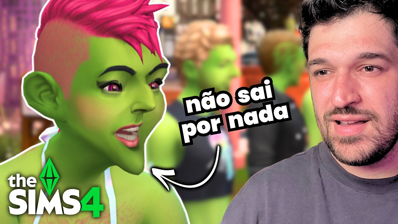 Fiz o desafio do Sim Bizarro e foi aquele CAOS | The Sims 4