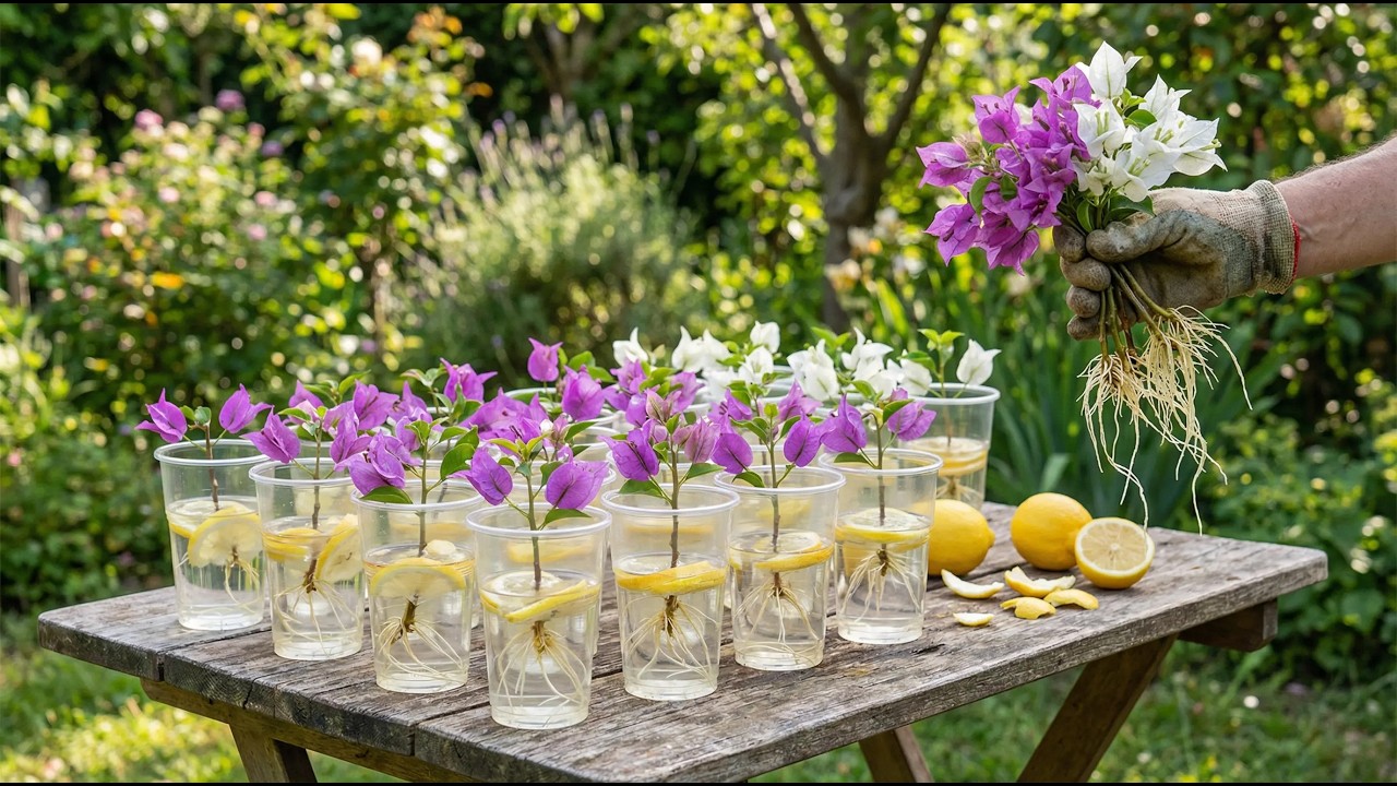 Just lemon! Bougainvillea cuttings will sprout 999 roots overnight.