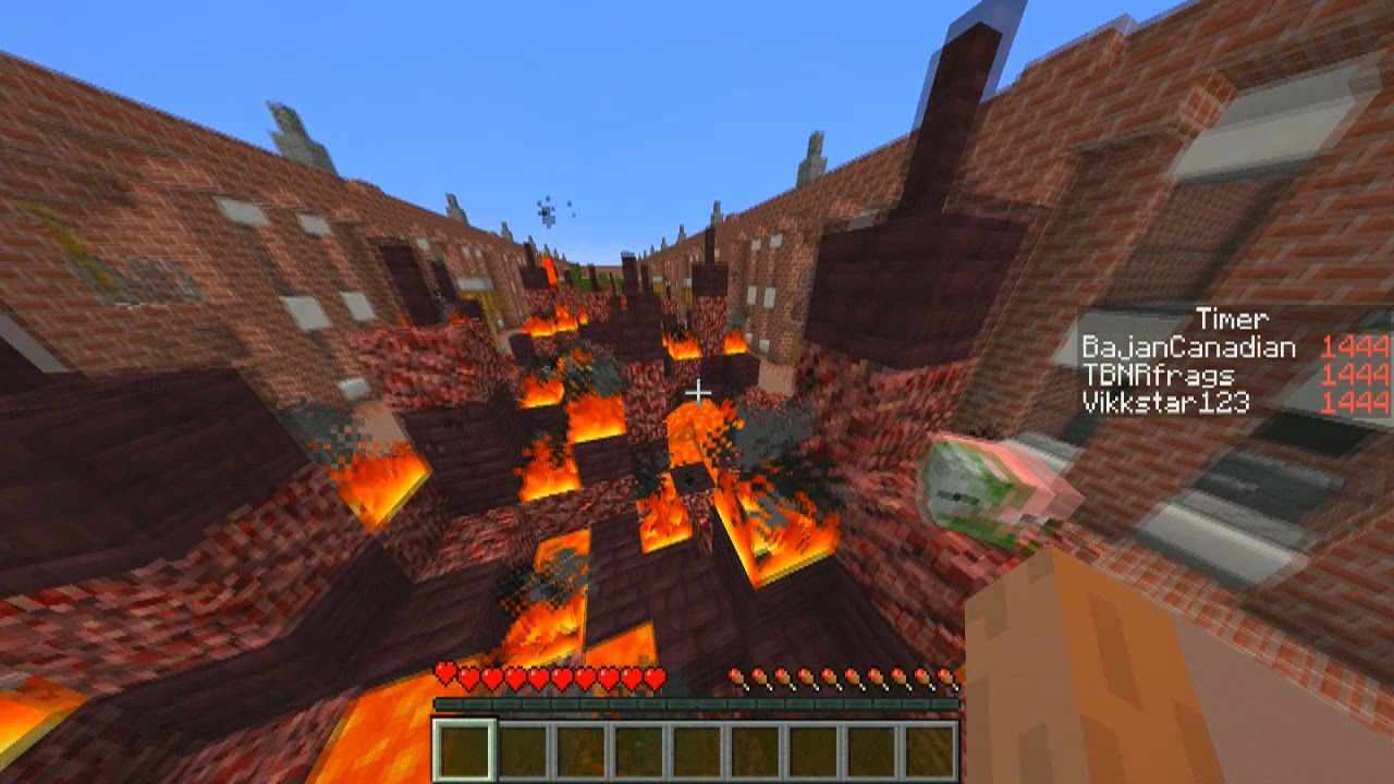 Minecraft STREET RUNNER Parkour with Vikkstar, Mitch & Preston